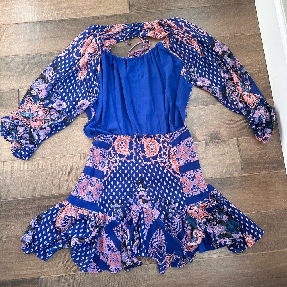 Free People backless mini dress size small